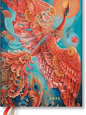 Paperblanks 2025 Daily Planner Firebird Birds of Happiness